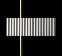 Lampadaire*Tato Italia Lampadaire, Wallie, , L34cm, H198cm - Blanc, Laiton