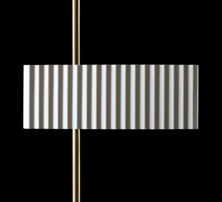 Lampadaire*Tato Italia Lampadaire, Wallie, , L34cm, H198cm - Blanc, Laiton