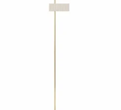 Lampadaire*Tato Italia Lampadaire, Wallie, , L34cm, H198cm - Blanc, Laiton