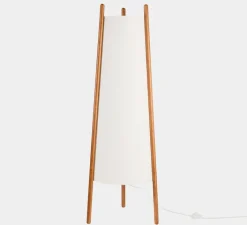Lampadaire*LEDS C4 Lampadaire, Woody, , Ø49,5cm, H132,2cm - blanc et bois