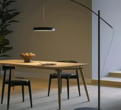 Lampadaire, zero 11, noir, LED, 3000K, 2100 lm, Ø45cm, H170/220cm - Lumen Center Italia