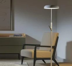 Lampadaire*Lumen Center Italia Lampadaire, zero floor, , LED, 3000K, 1200 lm, Ø30cm, H100/170cm - blanc