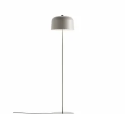 Lampadaire*Luceplan Lampadaire, Zile, gris mat, Ø40cm, H171cm - gris clair mat