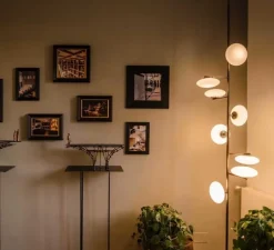 Plafonnier & Spot|Lampadaire*Penta Lampadaire-plafonnier, Mami, large, , LED, dim, 2700K, L60cm, H270-301cm - bronze brossé
