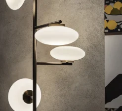 Lampadaire-plafonnier, Mami, large, noir, LED, dim, 2700K, L60cm, H270-300cm - Penta