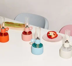 Lampe*Fatboy Lampe à huile, baladeuse, Flamtastique XS desert, , Ø10,5cm, H22,5cm - blanc cassé