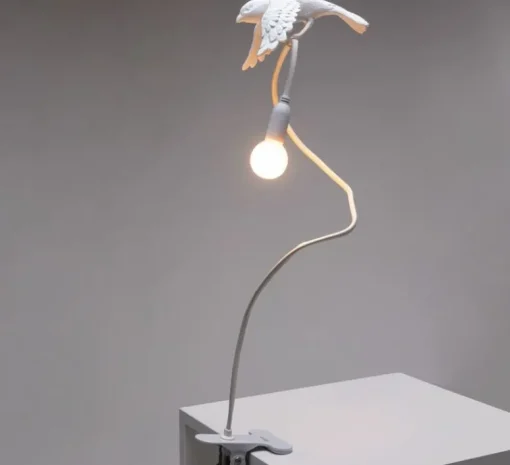 Enfants|Lampe*Seletti Lampe à pince, Sparrow Clamp Taking off, , L10cm, H10cm - blanc