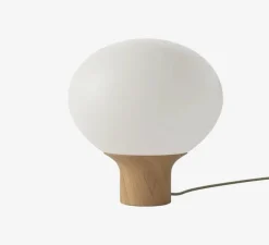 Lampe à poser, Acorn, bois, blanc, Ø32cm, H34cm - Bolia