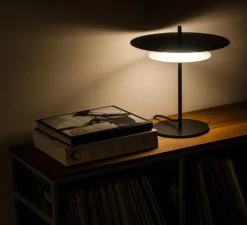 Suspension*Loftlight Lampe à poser, Aeroplan, , LED, 3000K, 1400 lm, Ø32cm, H35cm - noir