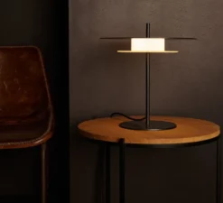 Suspension*Loftlight Lampe à poser, Aeroplan, , LED, 3000K, 1400 lm, Ø32cm, H35cm - noir