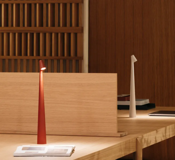 Lampe à poser, Africa 5585, terra dark, LED, dim, 2700K, 520 lm, L5cm, H40cm - Vibia