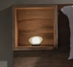 Lampe*Karman Lampe à poser, Agua CT290 S1 V11, , LED, 3000K, 410 lm, Ø13cm, H9cm - noir mat et verre opalin