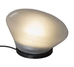 Lampe*Karman Lampe à poser, Agua CT290 S1 V11, , LED, 3000K, 410 lm, Ø13cm, H9cm - noir mat et verre opalin
