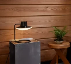 Lampe*Louis Poulsen Lampe à poser, AJ Oxford avec abat-jour, , Ø22cm, H28cm - noir, verre opalin