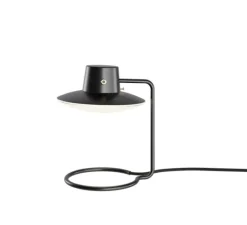 Lampe*Louis Poulsen Lampe à poser, AJ Oxford avec abat-jour, , Ø22cm, H28cm - noir, verre opalin
