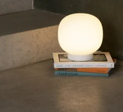 Lampe à poser, Amelia, blanc, Ø21,5cm, H21,6cm - Faro