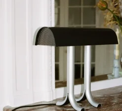 Lampe*HAY Lampe à poser, Anagram, , L36,5cm, H32,5cm - noir métallisé
