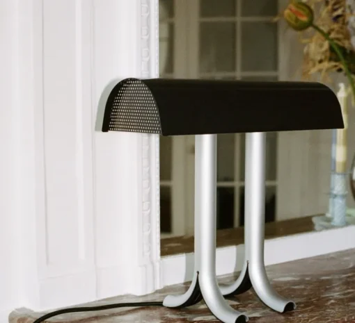 Lampe*HAY Lampe à poser, Anagram, , L36,5cm, H32,5cm - noir métallisé