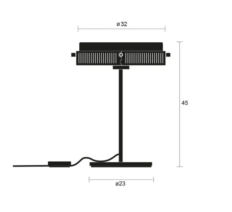 Lampe*Lumina Lampe à poser, Anima, , LED, 2700K, 462 lm, Ø32cm, H45cm - Noir mat