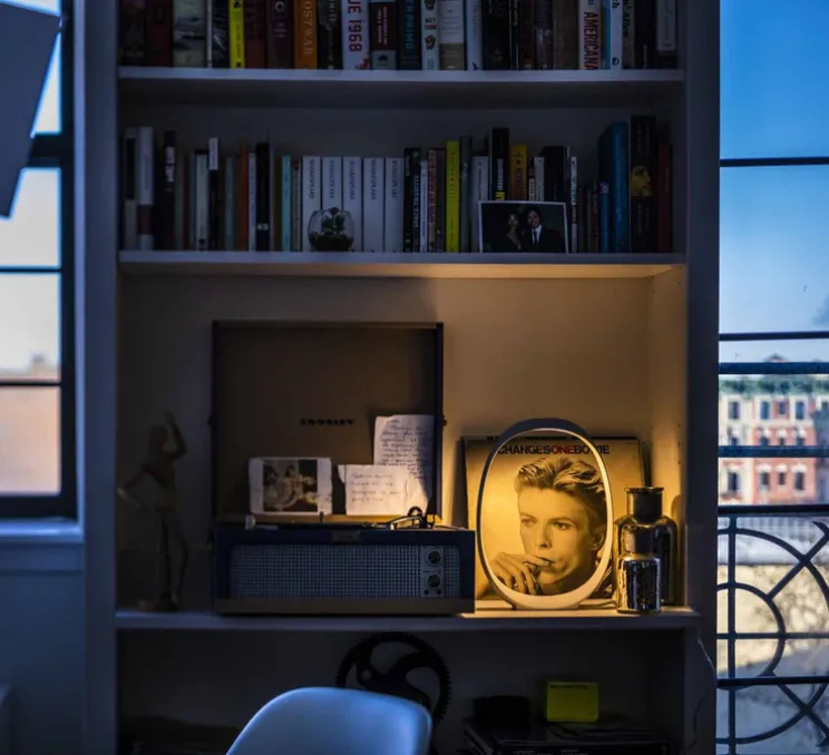 Lampe à poser, Anisha Piccola, blanc, LED, dim, 3000K, 300 lm, L23cm, H32cm - Foscarini