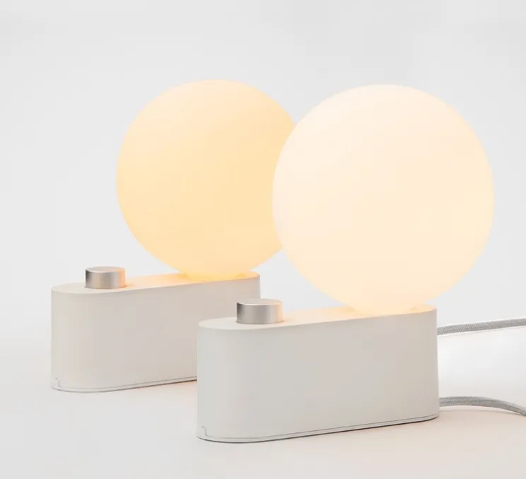 Lampe à poser, Applique murale, Alumina, blanc, L22cm, H24cm - Tala