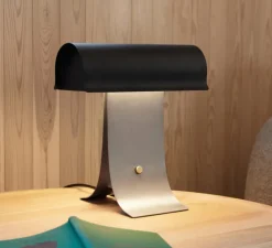 Lampe*Northern Lampe à poser, Archive, , LED, dim, 2700K, 900 lm, L25cm, H27cm - noir, acier