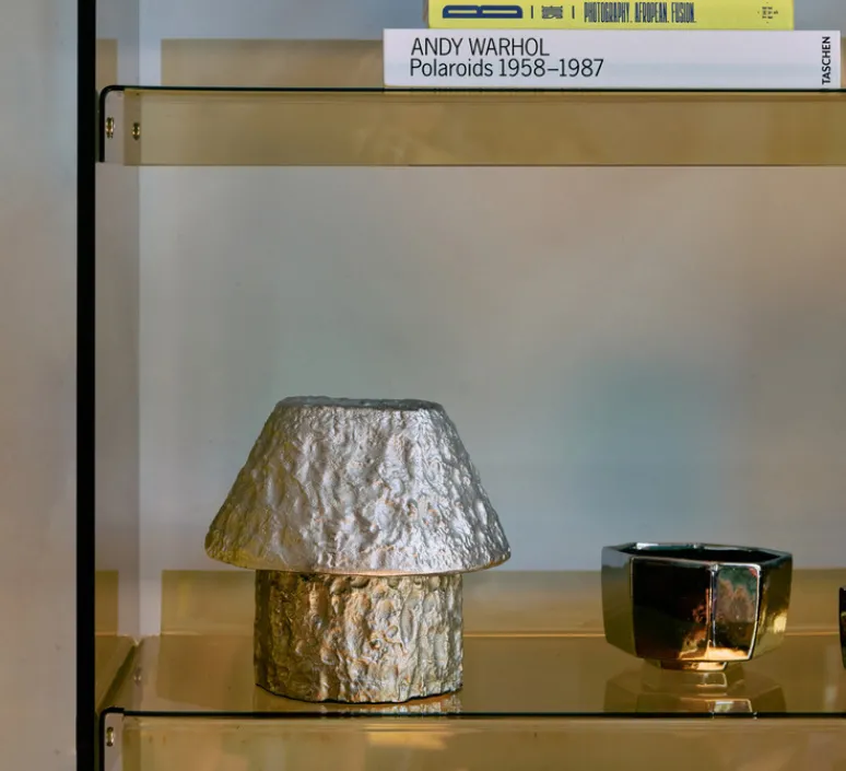 Lampe*HKLIVING Lampe à poser, Artefact, , Ø20cm, H20cm- aluminium