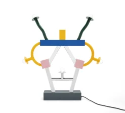 Lampe*Memphis Milano Lampe à poser, Ashoka, , L74cm, H85cm - blanc, rose, orange, bleu, vert