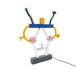 Lampe*Memphis Milano Lampe à poser, Ashoka, , L74cm, H85cm - blanc, rose, orange, bleu, vert