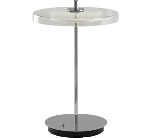 Lampe à poser, asteria move, verre et acier, LED, dim, 2500K, 25-140 lm, Ø20cm, H30,6cm - Umage