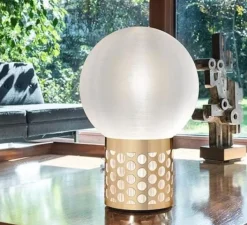 Lampe*Slamp Lampe à poser, Atmosfera M, , Ø30cm, H44,5cm - or