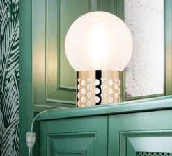 Lampe*Slamp Lampe à poser, Atmosfera M, , Ø30cm, H44,5cm - or