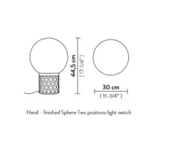 Lampe*Slamp Lampe à poser, Atmosfera M, , Ø30cm, H44,5cm - or