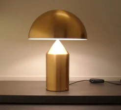 Lampe*Oluce Lampe à poser, Atollo, , H70cm, Ø50cm - laiton