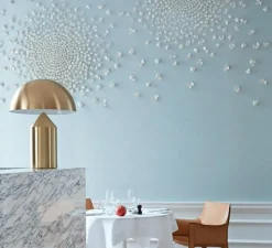 Lampe*Oluce Lampe à poser, Atollo, , H70cm, Ø50cm - laiton