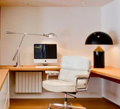 Lampe*Oluce Lampe à poser, Atollo, , Ø50cm, H70cm - noir