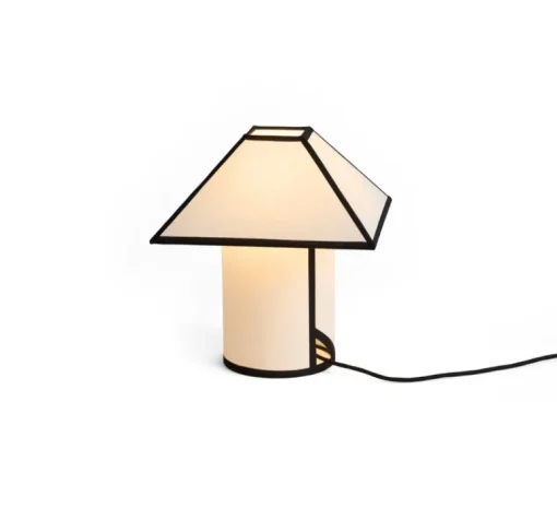Lampe*HAY Lampe à poser, Ava Pyramid 290, , L29cm, H32cm - blanc et noir
