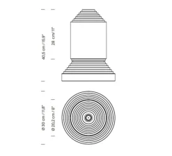 Lampe*Santa & Cole Lampe à poser, Babel, , Ø30cm, H40,5cm - Albâtre