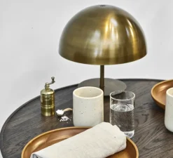 Lampe à poser, Baby Dome, laiton, Ø25cm, H24,5cm - Mater