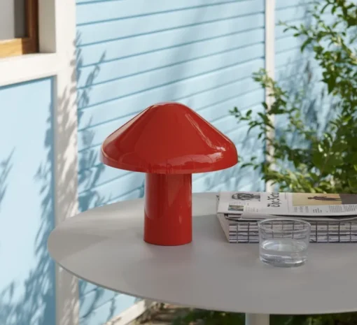 Lampe à poser, Baladeuse d'extérieur, Pao, Rouge, IP44, LED, 2800K, 220lm, Ø23cm, H23cm - HAY