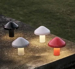 Lampe à poser, Baladeuse d'extérieur, Pao, Blanc crème, IP44, LED, 2800K, 220lm, Ø23cm, H23cm - HAY