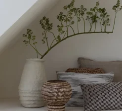 Lampe*Good&Mojo Lampe à poser, Barbados, et marron, Ø25cm, H27cm - naturel