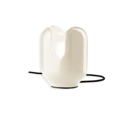 Lampe à poser, Batucada, crème, Ø14,5cm, H20cm - Ferroluce