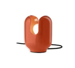 Lampe à poser, Batucada, orange, Ø14,5cm, H20cm - Ferroluce