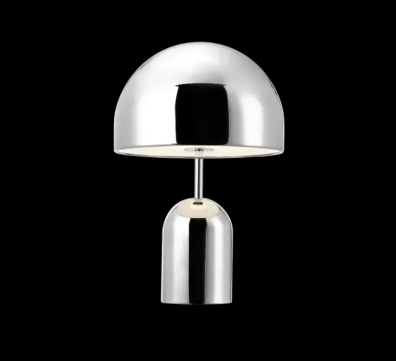 Lampe*Tom Dixon Lampe à poser, Bell, , LED, dim, 3000K, 800 lm, Ø28cm, H42,5cm - argent