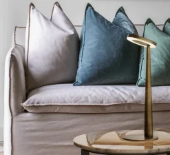 Lampe à poser, Bella, bronze, LED, 2700K, 388LM, Ø12cm, H31,6cm - PANZERI