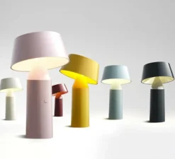 Lampe*Marset Lampe à poser, Bicoca, LED, dimmable, , H22,5cm - rouge