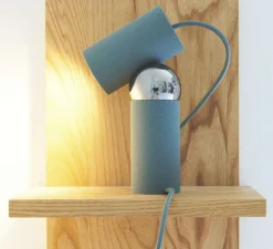 Enfants|Lampe*Flos Lampe à poser, Bilboquet, , L5,95cm, H20,3cm - bleu sauge