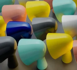 Lampe|Enfants*Foscarini Lampe à poser, Binic, , Ø22cm, H24cm - rose