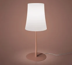 Lampe*Foscarini Lampe à poser, Birdie Easy Grande, , Ø25cm, H62cm - blanc et rouge brique